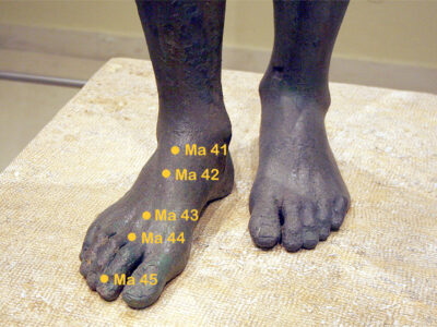 Magenpunkte Fuß