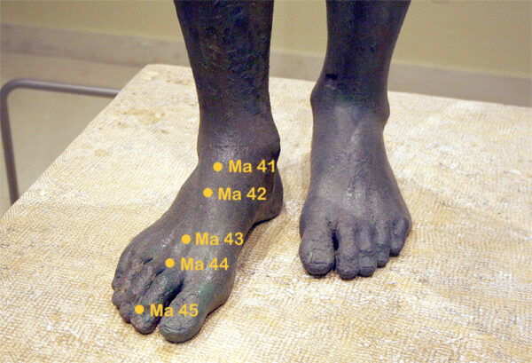 Magenpunkte Fuß