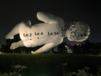 Lenkergefäß Punkte am Rücken